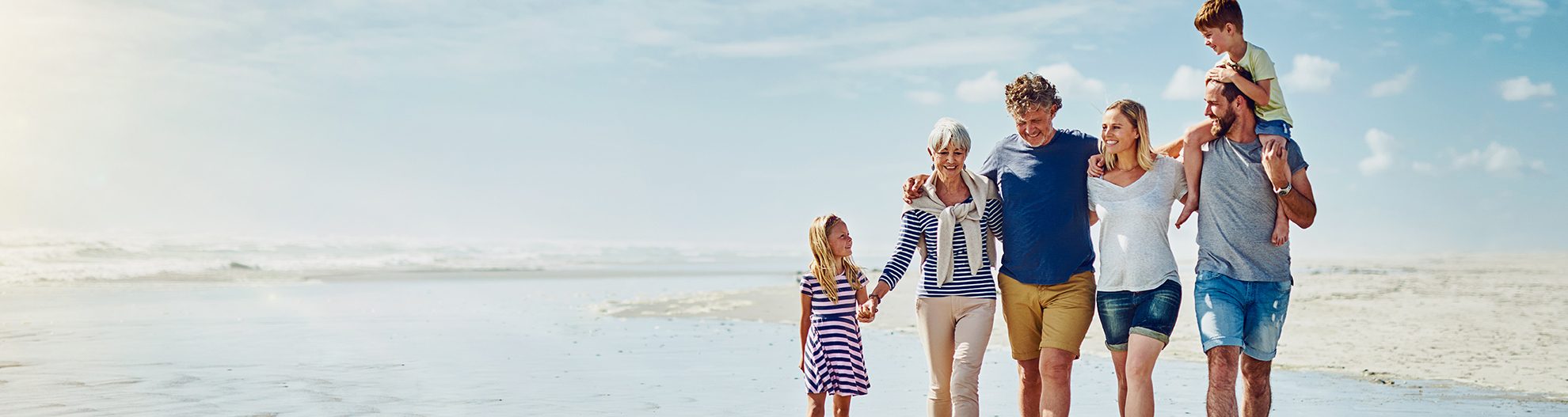 Family on Beach